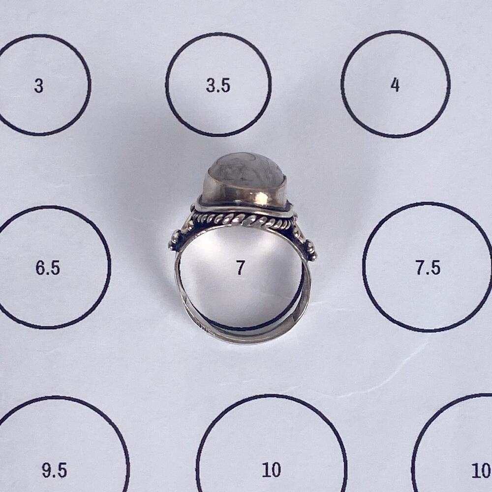 Rutilated Quartz Sterling Silver Ring - Picture 4 of 5